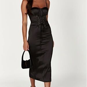 MESHKI CAMELIA
Corset Midi Dress - Black